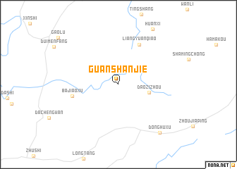 map of Guanshanjie