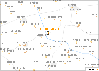 map of Guanshan