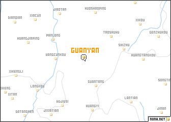 map of Guanyan