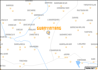 map of Guanyintang