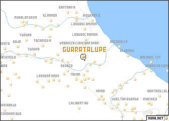 map of Guaratalupe