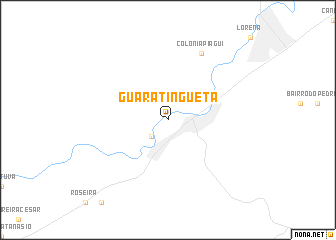 map of Guaratinguetá