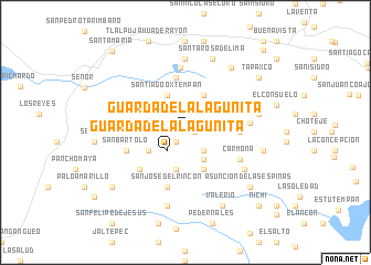 map of Guarda de la Lagunita