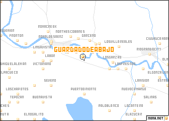 map of Guardado de Abajo