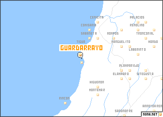 map of Guardarrayo