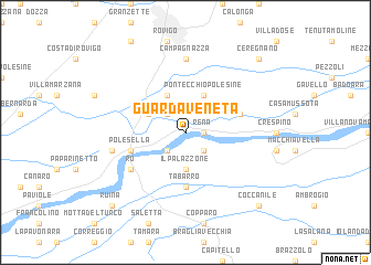 map of Guarda Veneta