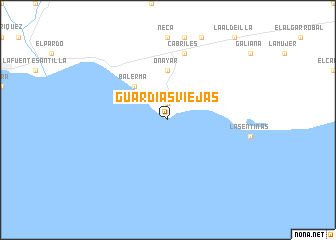 map of Guardias Viejas