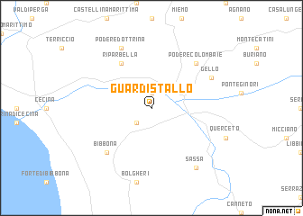 map of Guardistallo
