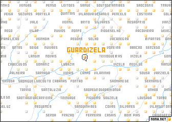 map of Guardizela