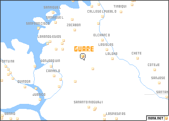 map of Guaré