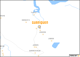 map of Guariquén