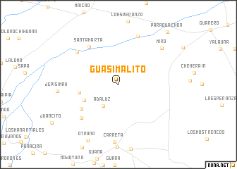 map of Guasimalito