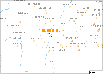 map of Guasimal