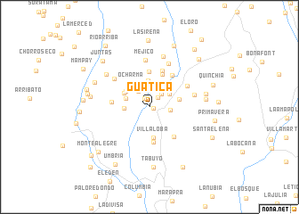 map of Guática