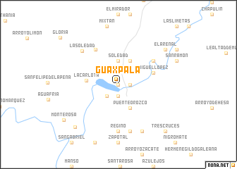 map of Guaxpala
