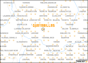 map of Guayabillas