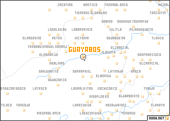 map of Guayabos