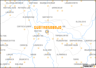 map of Guaymas Abajo
