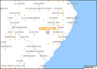 map of Guayuyal