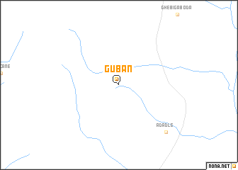 map of Guban