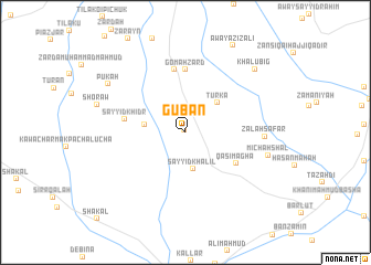 map of Gūbān