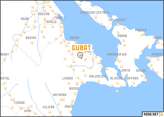 map of Gubat