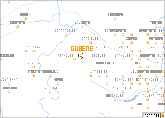 map of Gŭbene