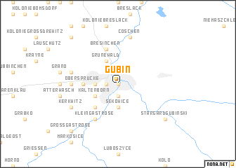 map of Gubin