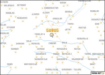 map of Gubug