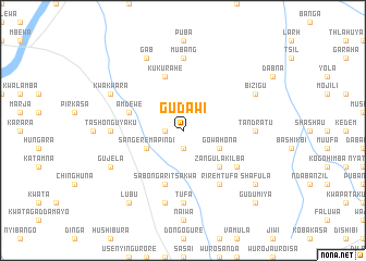 map of Gudawi