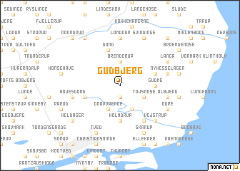 map of Gudbjerg