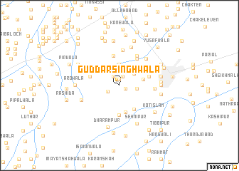 map of Guddar Singhwāla