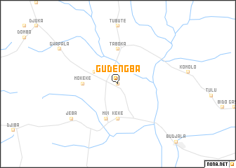 map of Gudengba