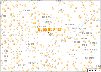 map of Gudenovača