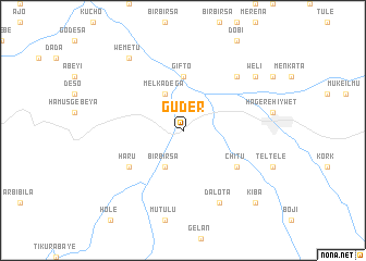 map of Guder