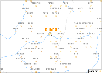 map of Gudna