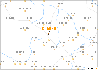 map of Guduma
