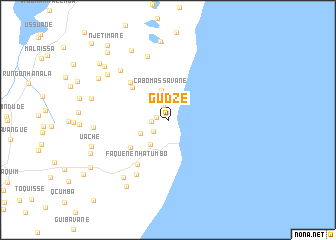 map of Gudze