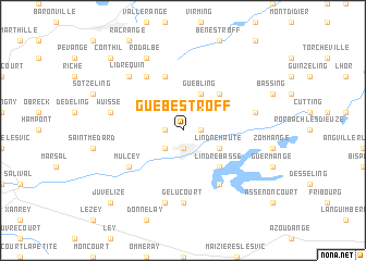 map of Guébestroff