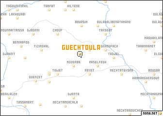 map of Guechtoula