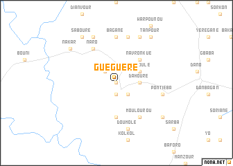 map of Guéguéré