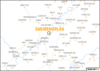 map of Gueiossiepleu