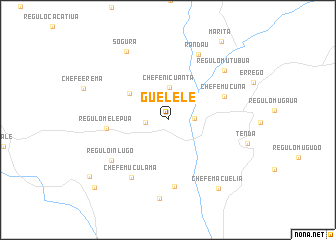 map of Guelele