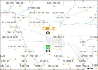 map of Gueliz