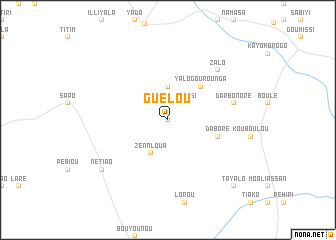 map of Guélou