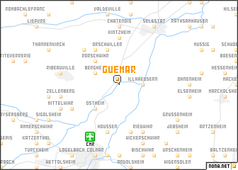 map of Guémar