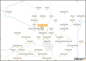 map of Guéma