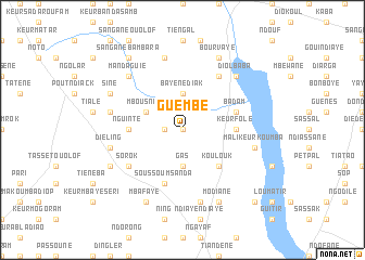 map of Guembé