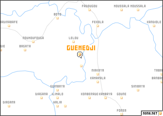 map of Guémédji