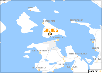 map of Guemes